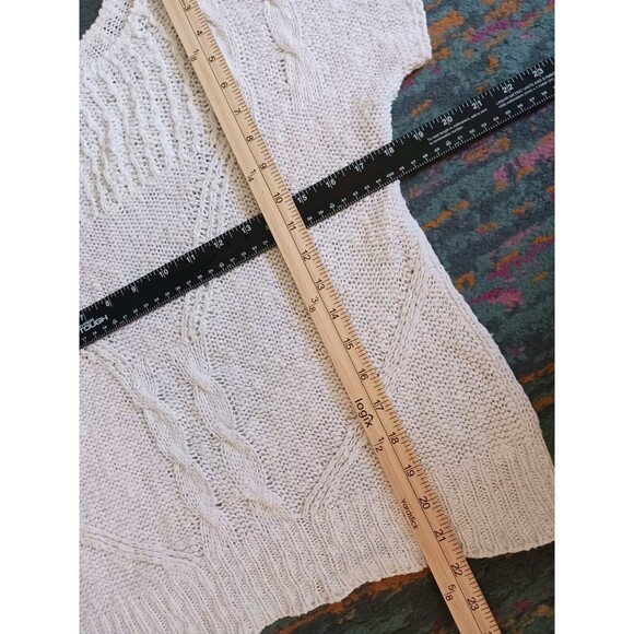 Vtg Compositions Crochet Knit Top Womens Medium White Cottage Core Beach Boho - Picture 6 of 6